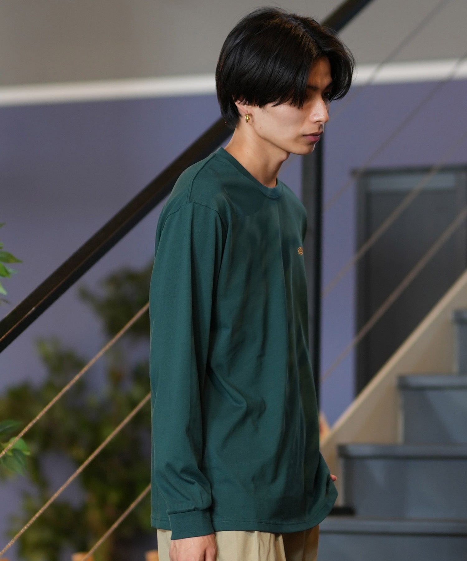 グランドセール メンズ Tシャツ 長袖 キーン KEEN ロンT 吸汗速 バックプリント ミュージシャン