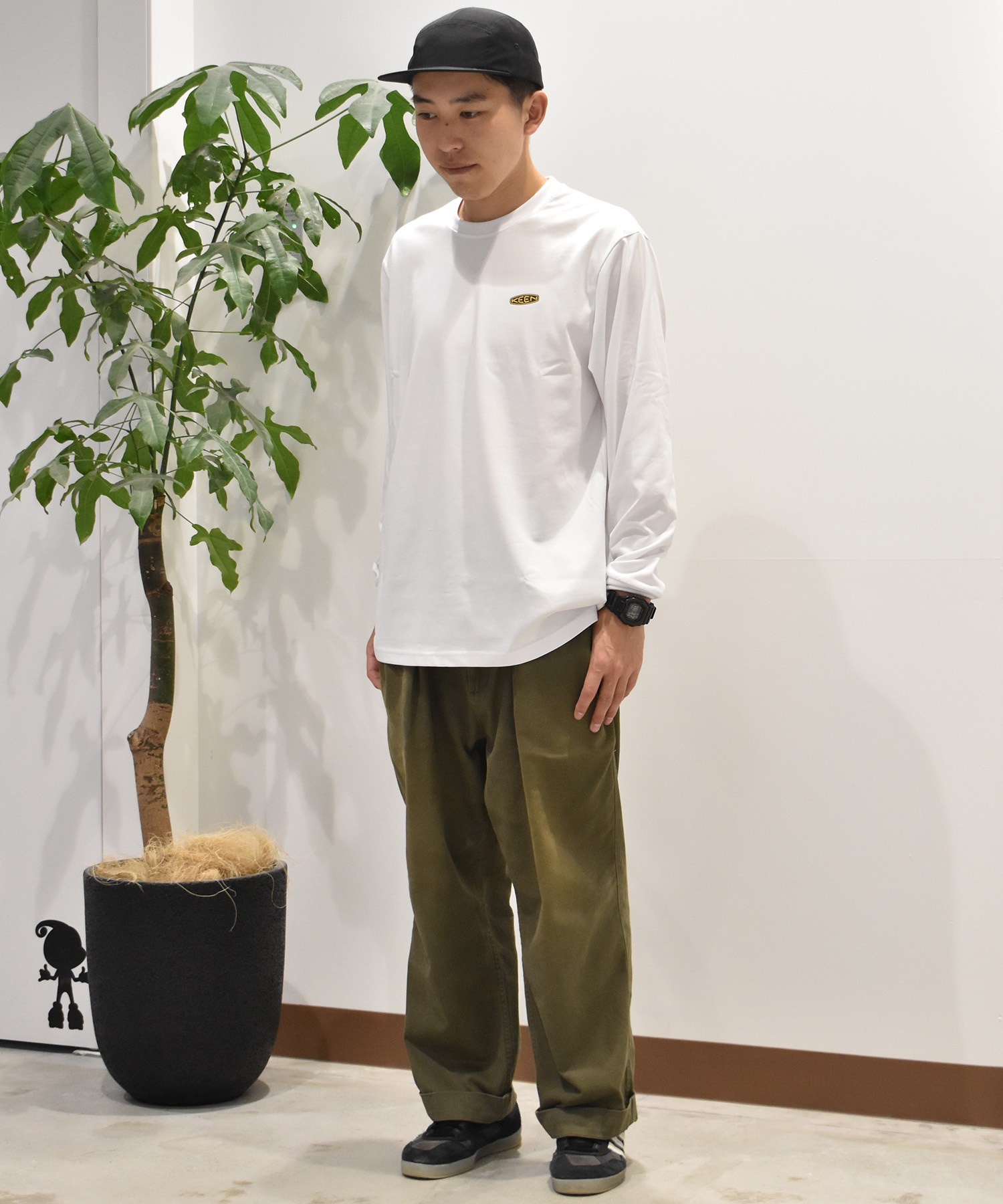 KEEN キーン 長袖 Tシャツ メンズ ロンT バックプリント 吸汗速