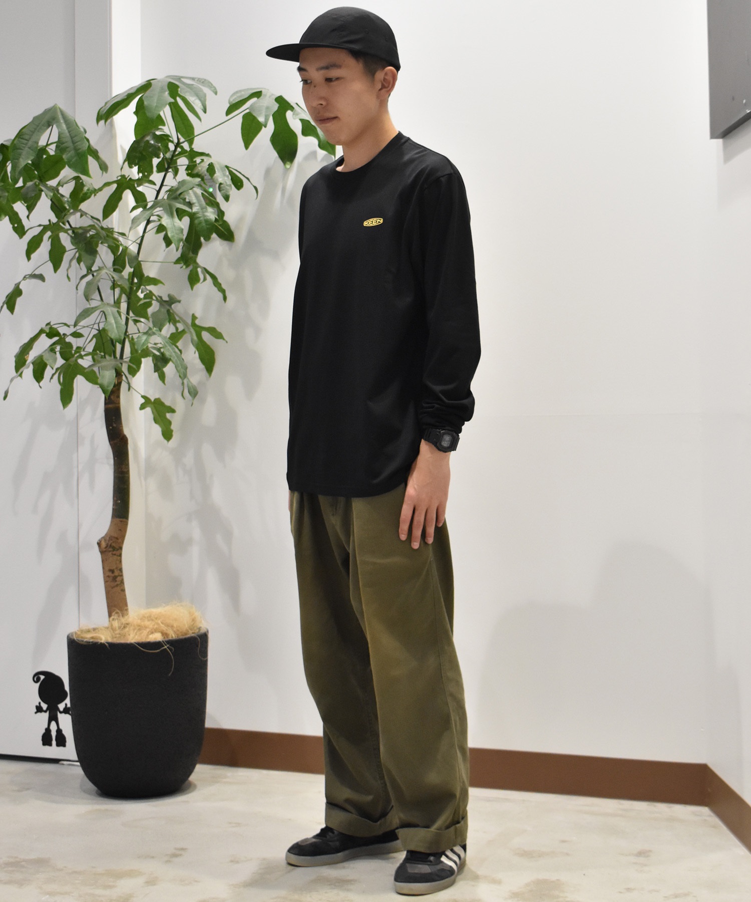 邦楽 kennnt KEEN キーン 長袖 Tシャツ メンズ ロンT バックプリント 吸汗速乾