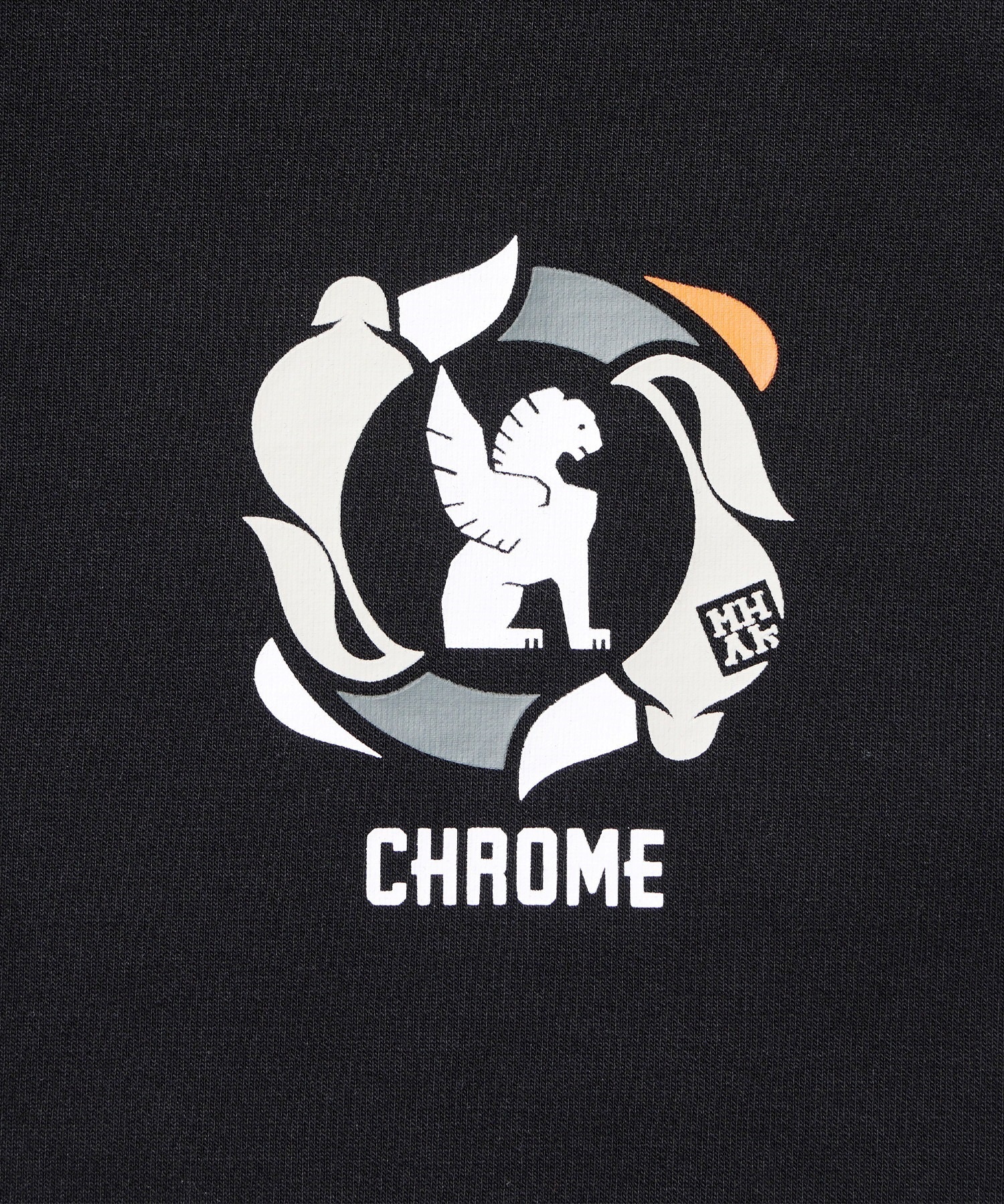 CHROME クローム プルオーバー パーカー メンズ スウェット フーディー オーバーサイズ ストレッチ バックプリント JP250BK 2