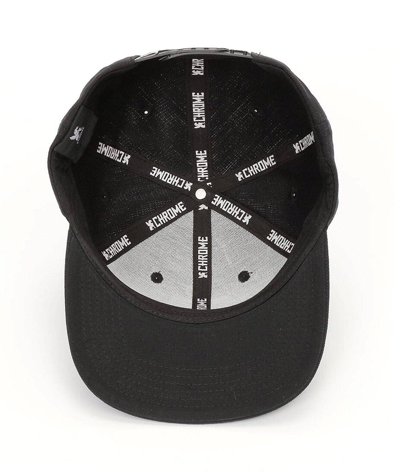 CHROME クローム キャップ フラットバイザー 6PANEL CAP JP203BKRF