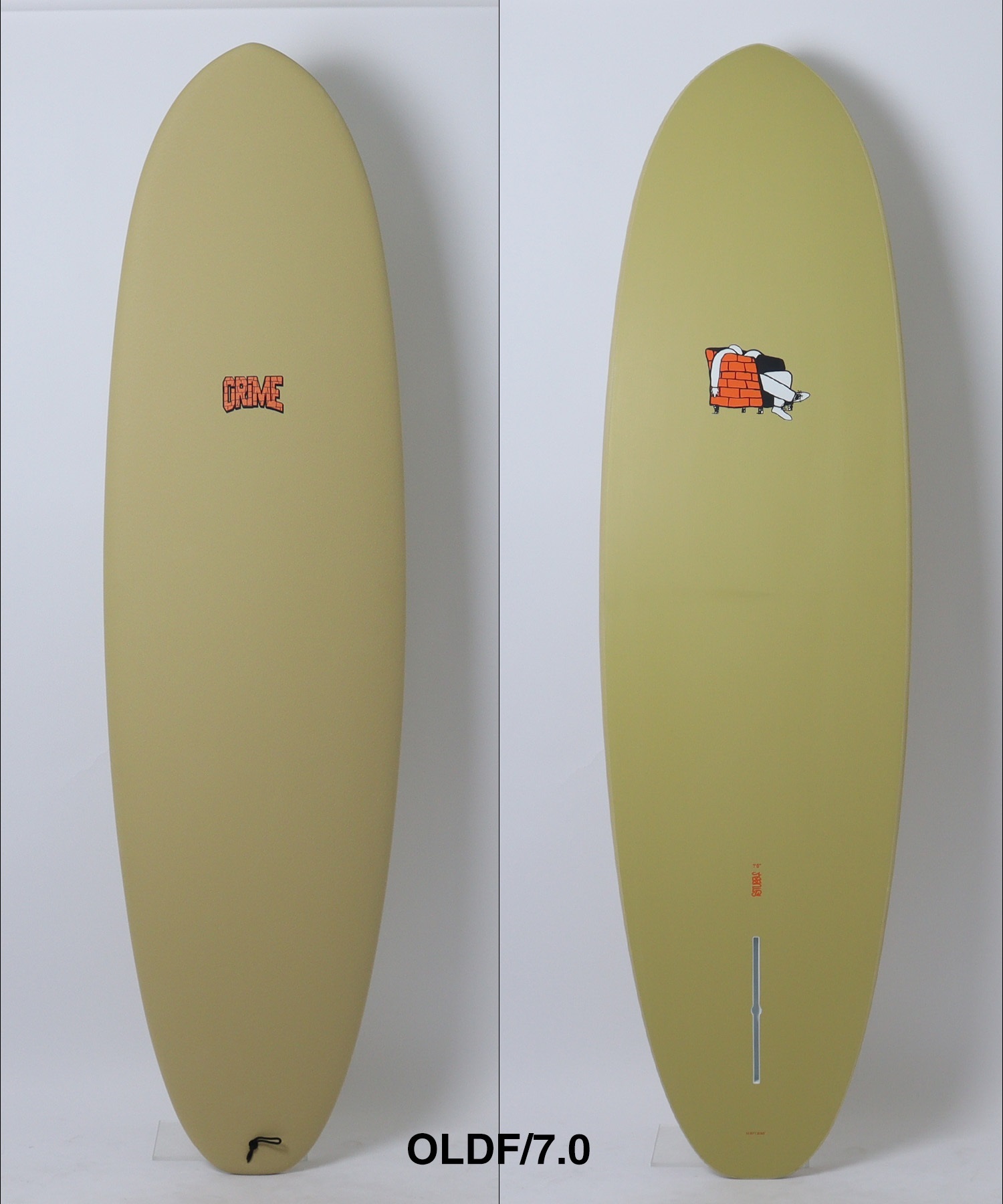 CRIME STUBBY ミッドレングスサーフボード6’4f　超美品中古 CRIME クライム STUBBY ミッドレングス ソフトボード サーフボード