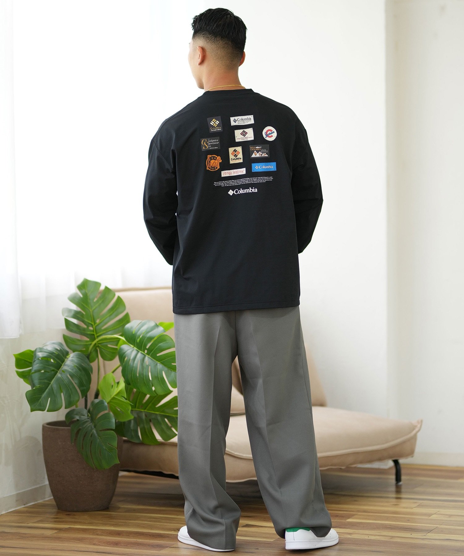 Columbia - メンズ　コロンビア　長袖バッグプリントTシャツ　Lサイズ　ブラック Columbia tシャツ 「ムラサキスポーツ限定」columbia/コロンビア