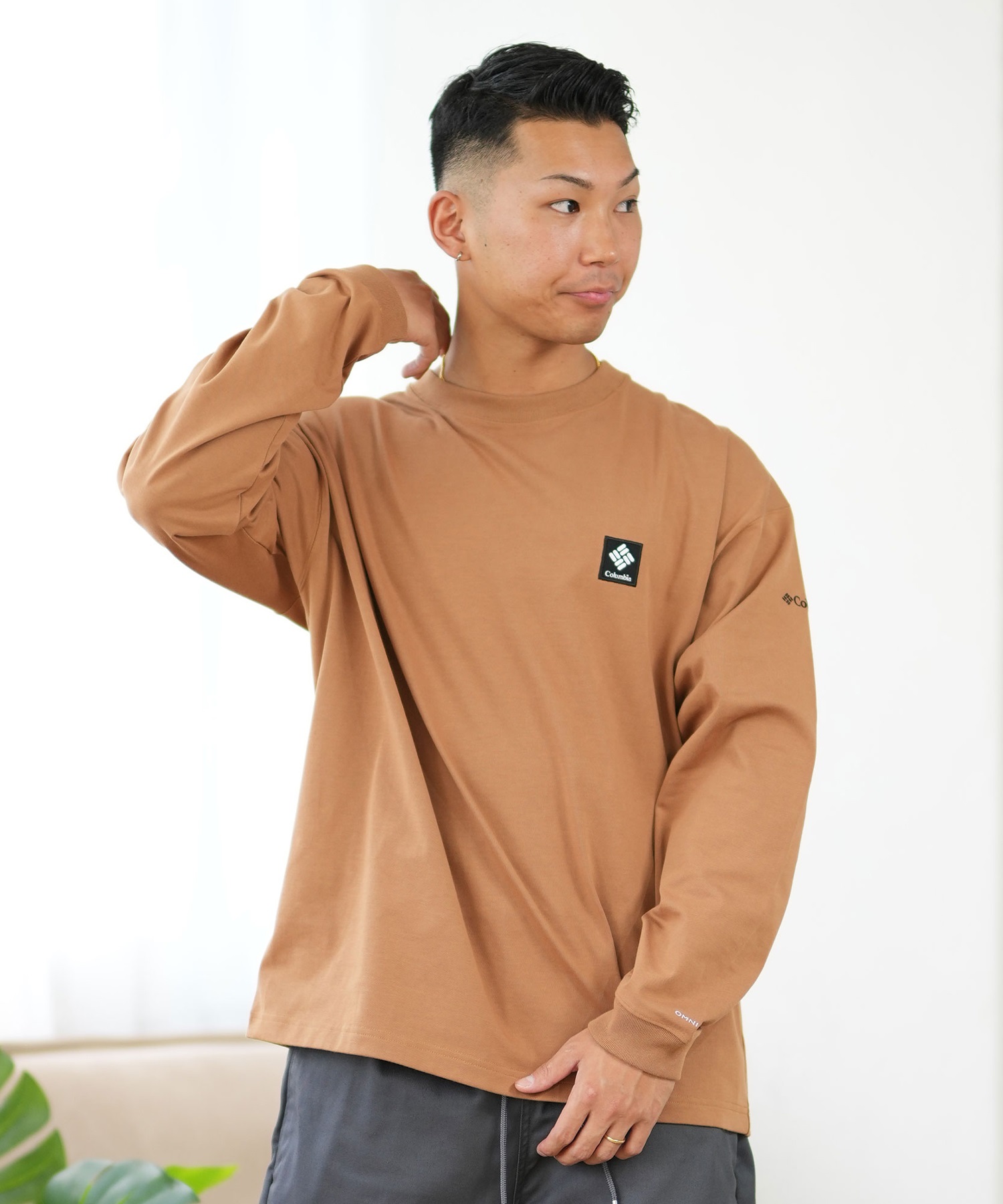 Columbia コロンビア 長袖 Tシャツ メンズ ロンT バックプリント