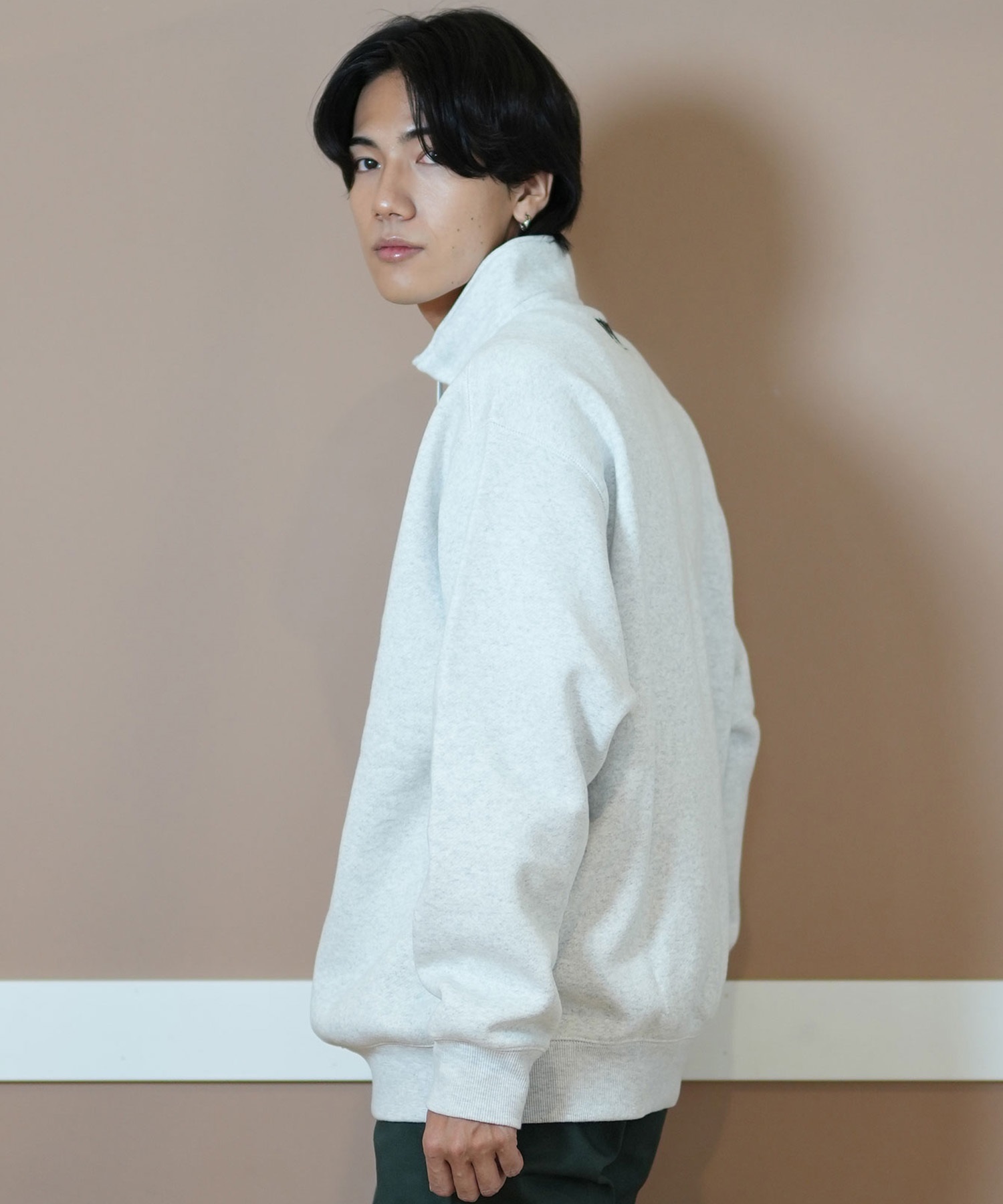 THRASHER スラッシャー ハーフジップ トレーナー メンズ