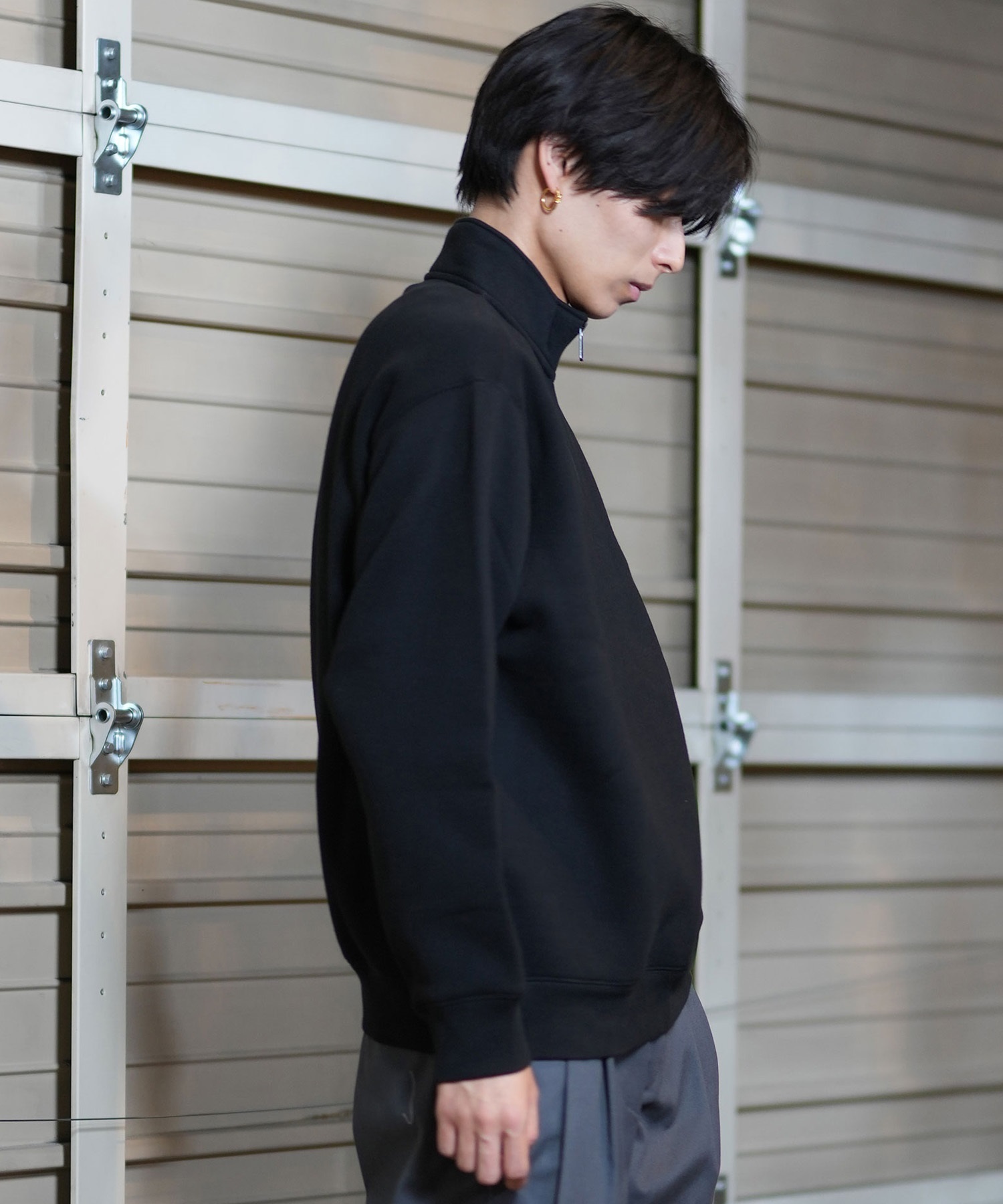 THRASHER スラッシャー ハーフジップ トレーナー メンズ