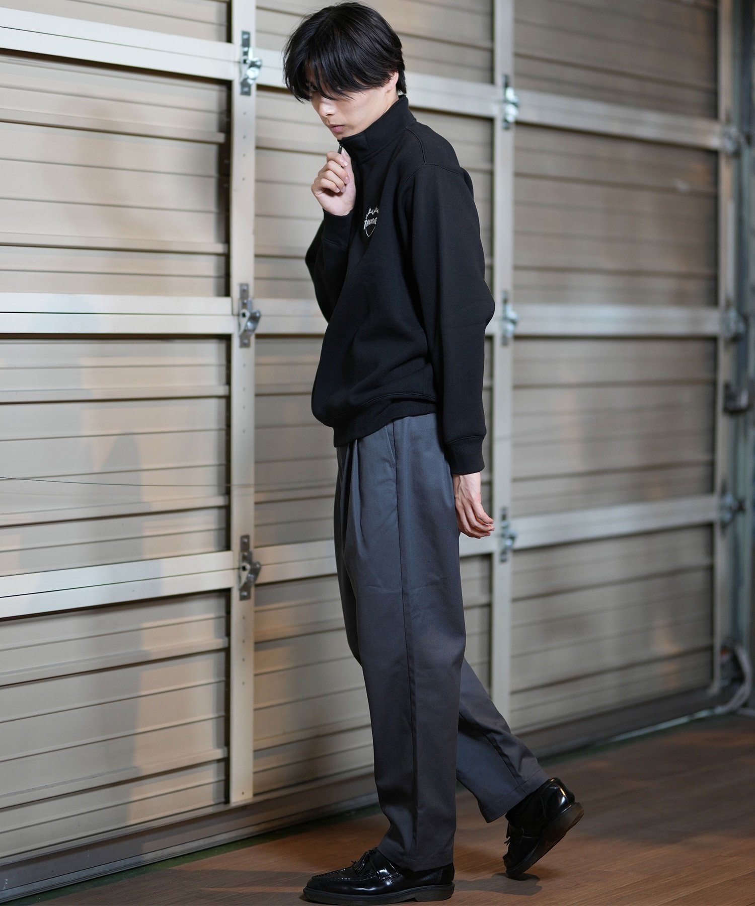 THRASHER スラッシャー ハーフジップ トレーナー メンズ