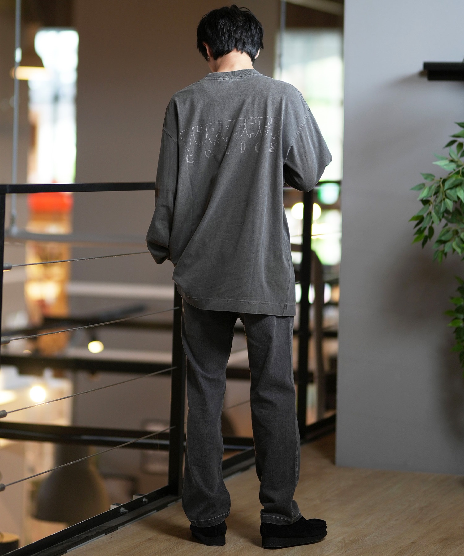 THRASHER スラッシャー 長袖 Tシャツ メンズ ロンT ピグメント加工