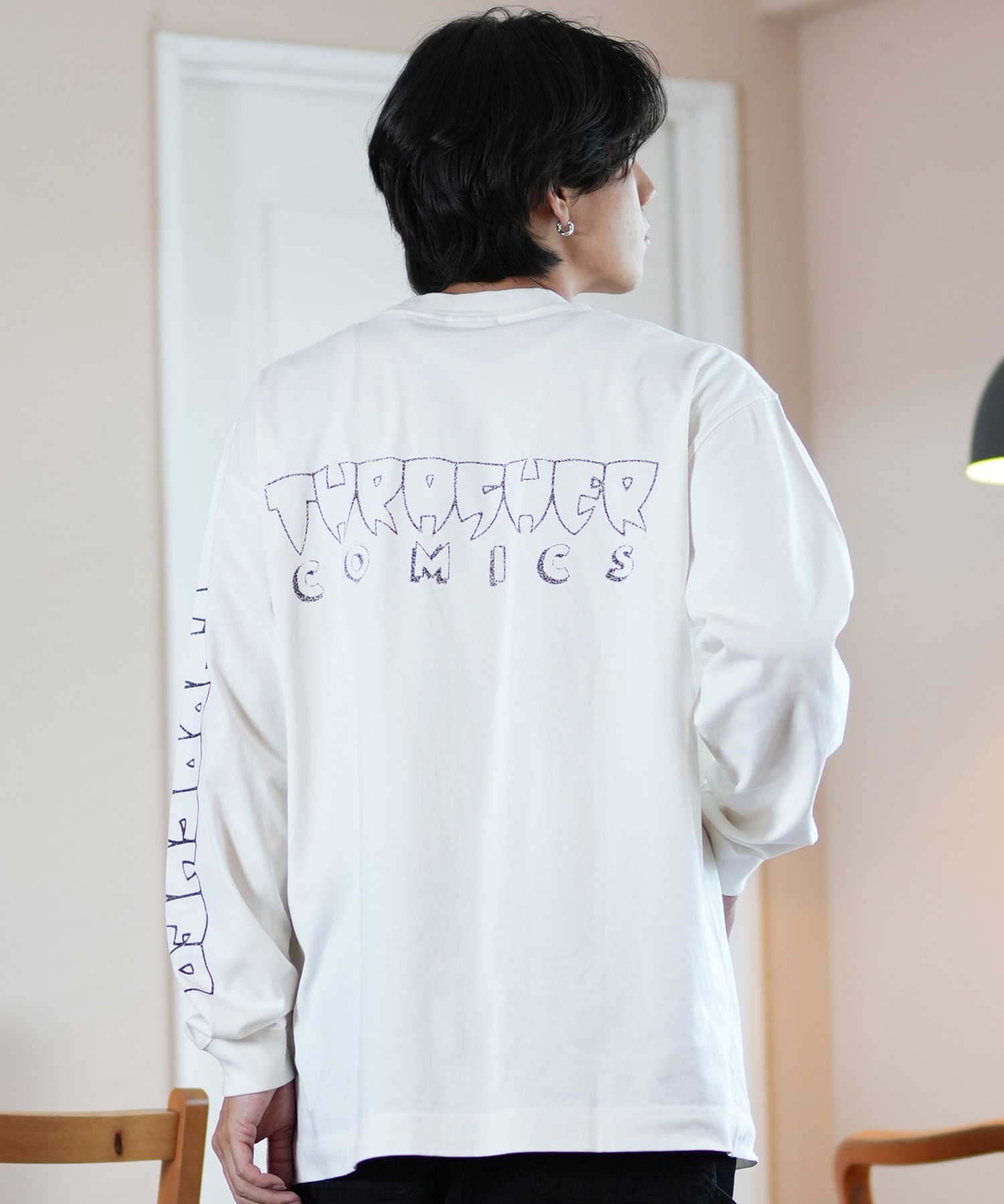 THRASHER スラッシャー 長袖 Tシャツ メンズ ロンT ピグメント加工 ビッグシルエット 243TH1LT013 ムラサキスポーツ限定  ロングスリーブ｜ムラサキスポーツオンラインストア 通販