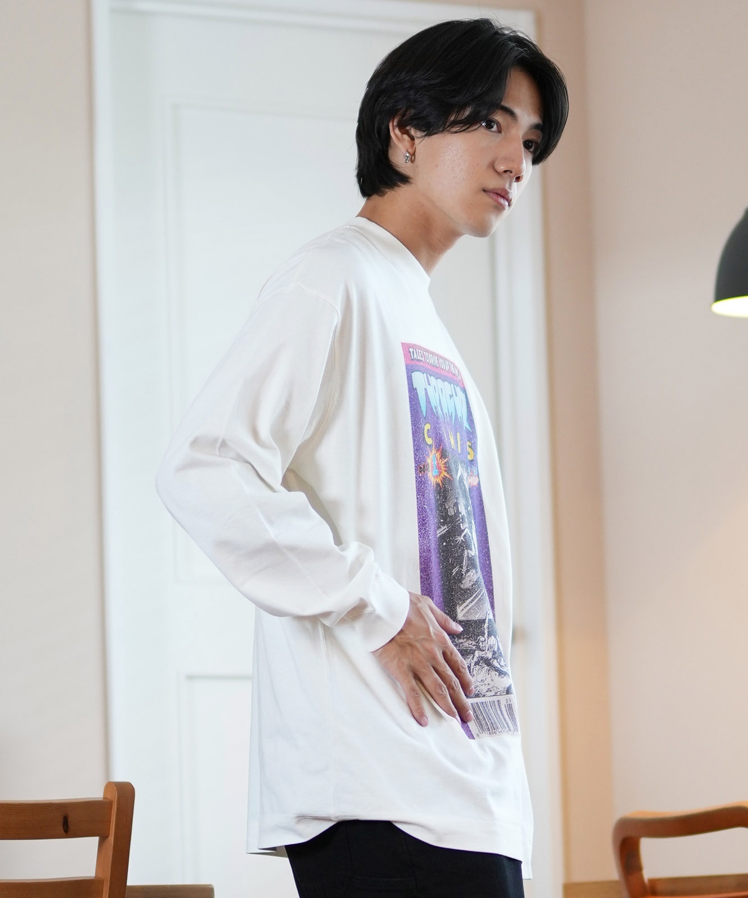 THRASHER スラッシャー 長袖 Tシャツ メンズ ロンT ピグメント加工