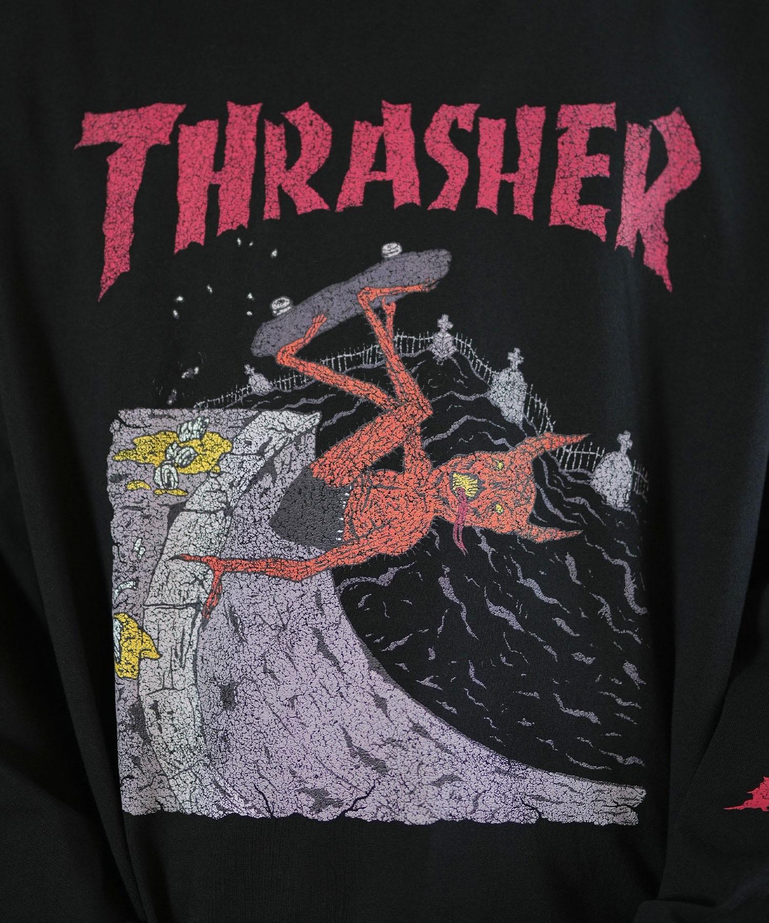 THRASHER スラッシャー 長袖 Tシャツ メンズ THRASHER×ネックフェイス 