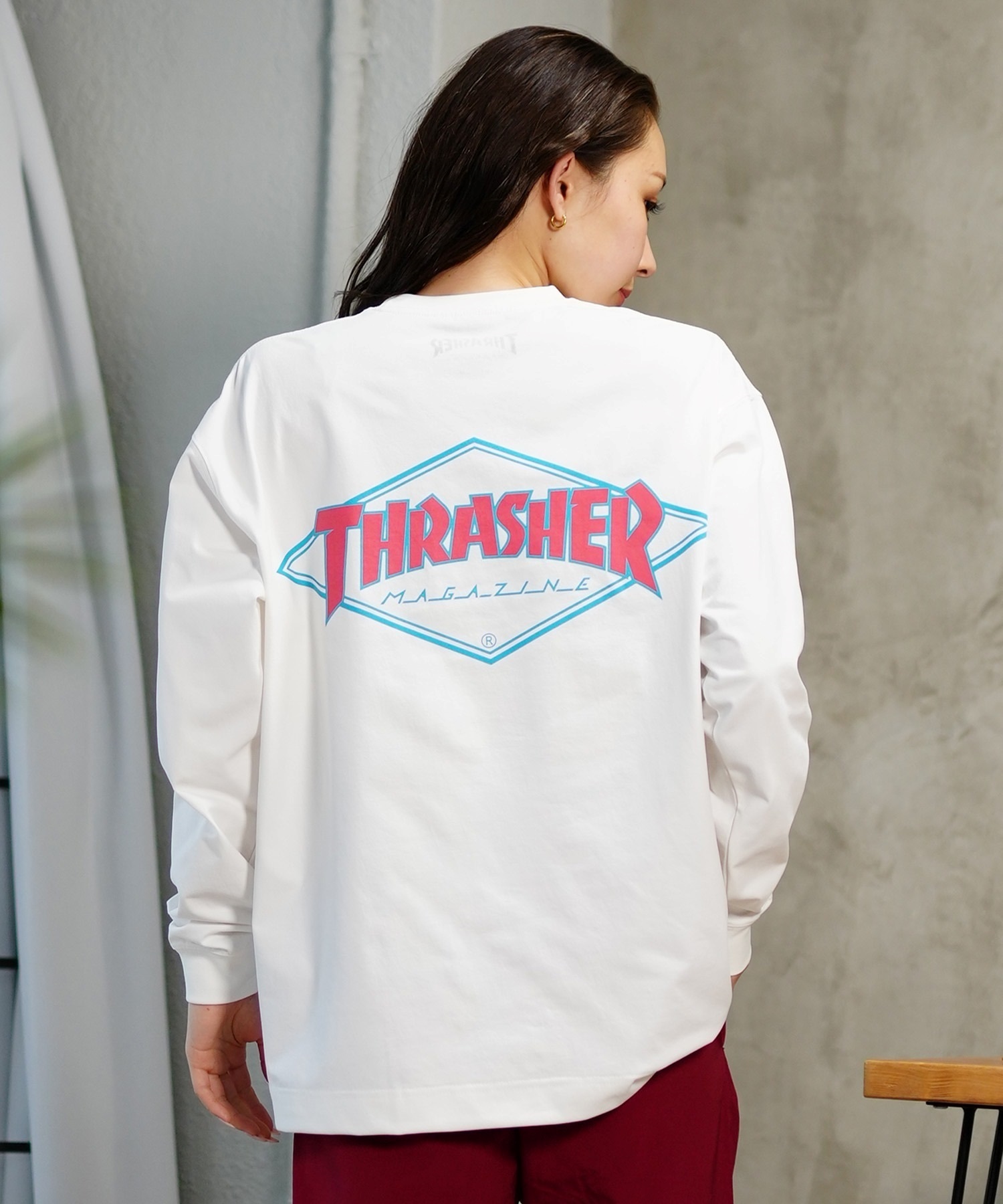 THRASHER スラッシャー 水着 ラッシュガード 長袖 Tシャツ ロンT