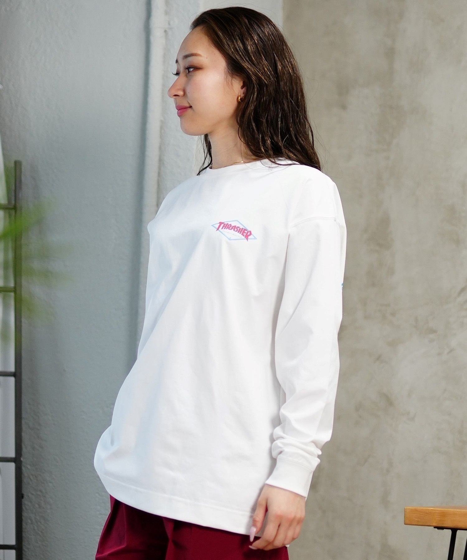 THRASHER スラッシャー 水着 ラッシュガード 長袖 Tシャツ ロンT