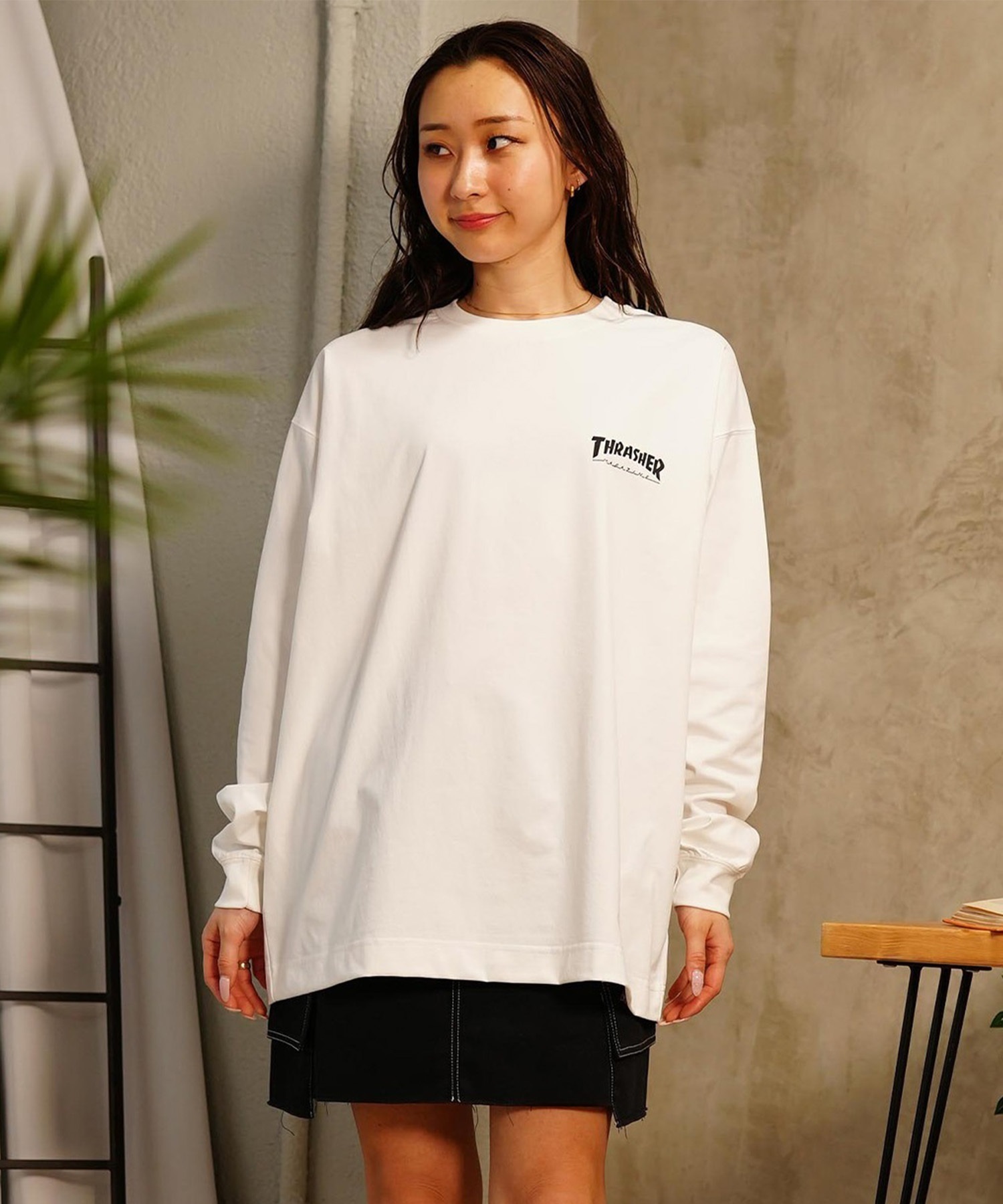 THRASHER スラッシャー 水着 ラッシュガード 長袖 Tシャツ ロンT