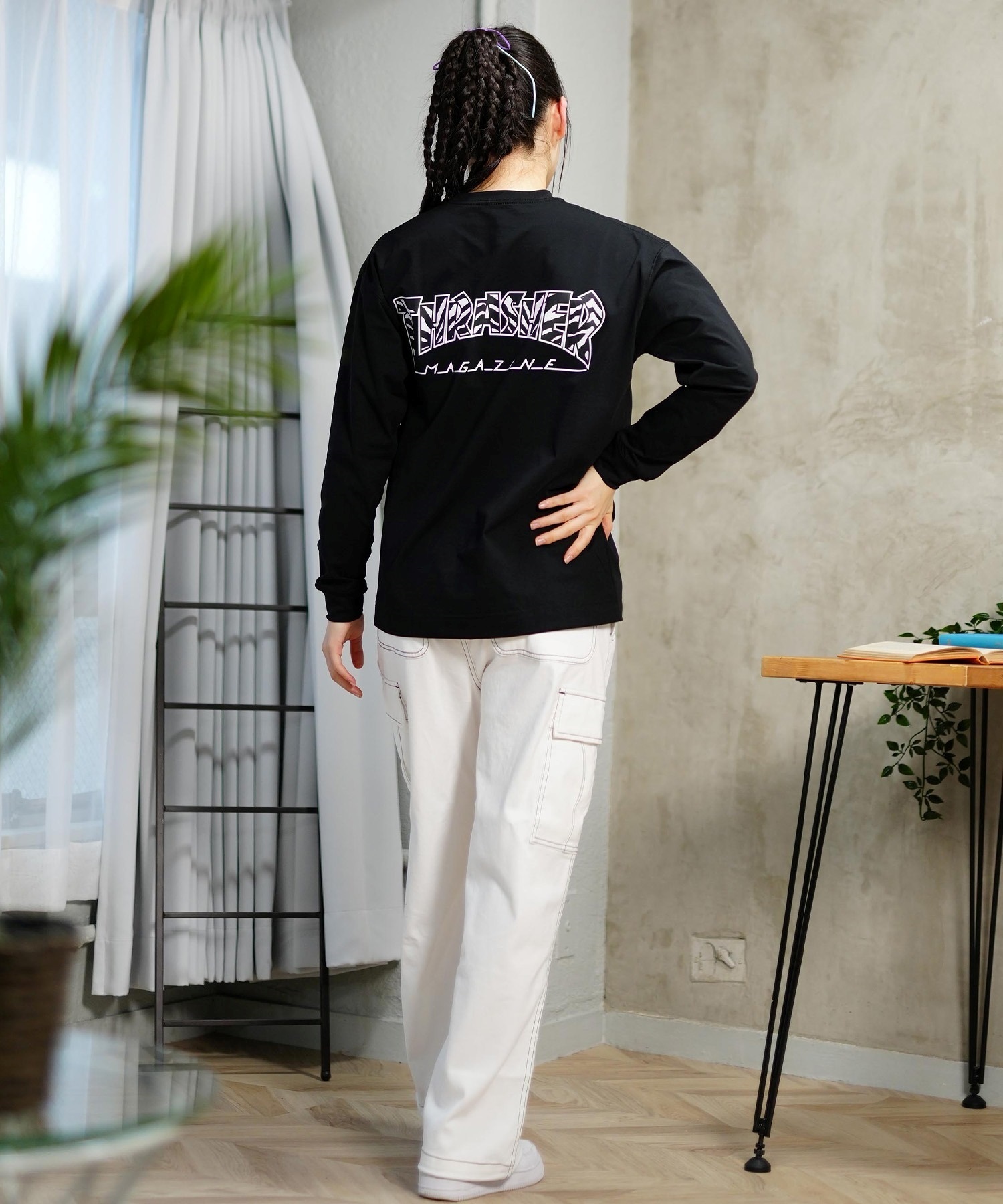 THRASHER スラッシャー 水着 ラッシュガード 長袖 Tシャツ ロンT