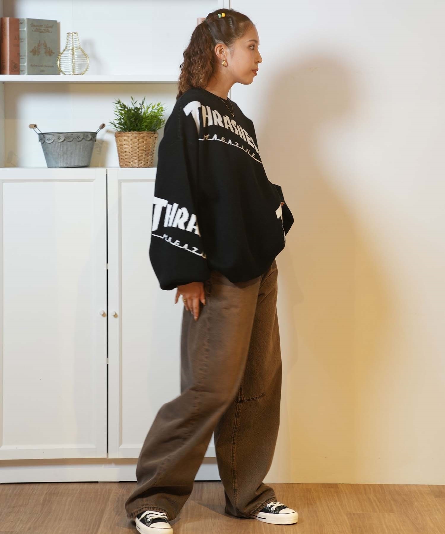 THRASHER スラッシャー セーター レディース ロゴ ムラサキスポーツ