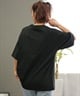 THRASHER スラッシャー ラッシュガード レディース 半袖 Tシャツ ワンポイント 水陸両用 UVカット 242TH2ST002 ムラサキスポーツ限定(BK/PL-M)