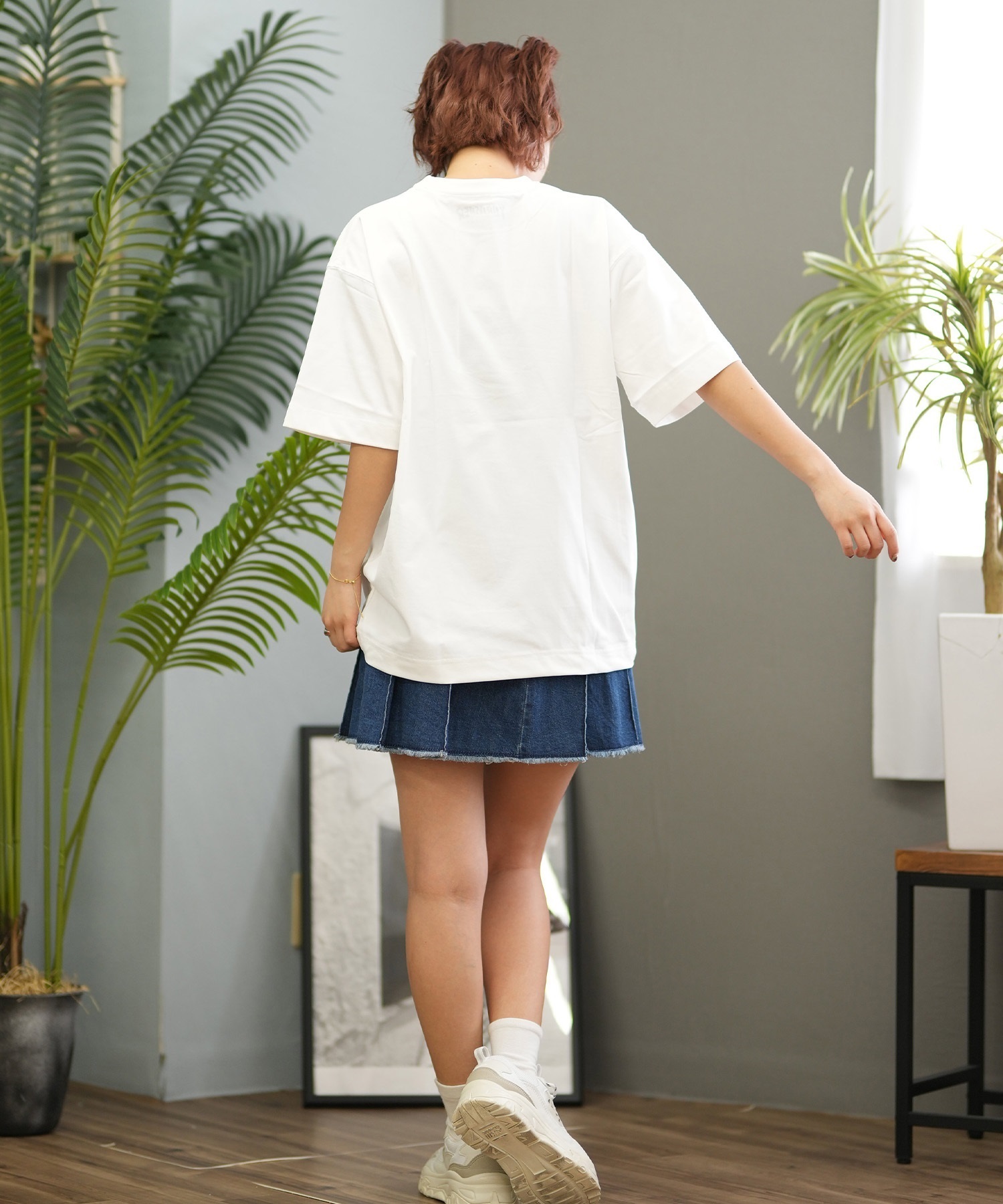 THRASHER スラッシャー ラッシュガード レディース 半袖 Tシャツ ワンポイント 水陸両用 UVカット 242TH2ST002 ムラサキスポーツ限定(BK/PL-M)
