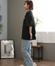 THRASHER スラッシャー ラッシュガード レディース 半袖 Tシャツ ワンポイント 水陸両用 UVカット 242TH2ST002 ムラサキスポーツ限定(BK/PL-M)