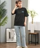 THRASHER スラッシャー ラッシュガード レディース 半袖 Tシャツ ワンポイント 水陸両用 UVカット 242TH2ST002 ムラサキスポーツ限定(BK/PL-M)