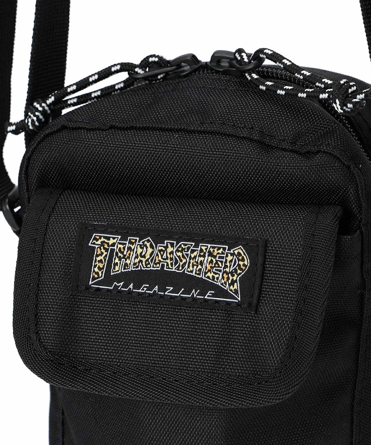 THRASHER スラッシャー バッグ キッズ ショルダーバッグ ミニショルダーポーチ 縦 THR-293(BKLE-ONE)