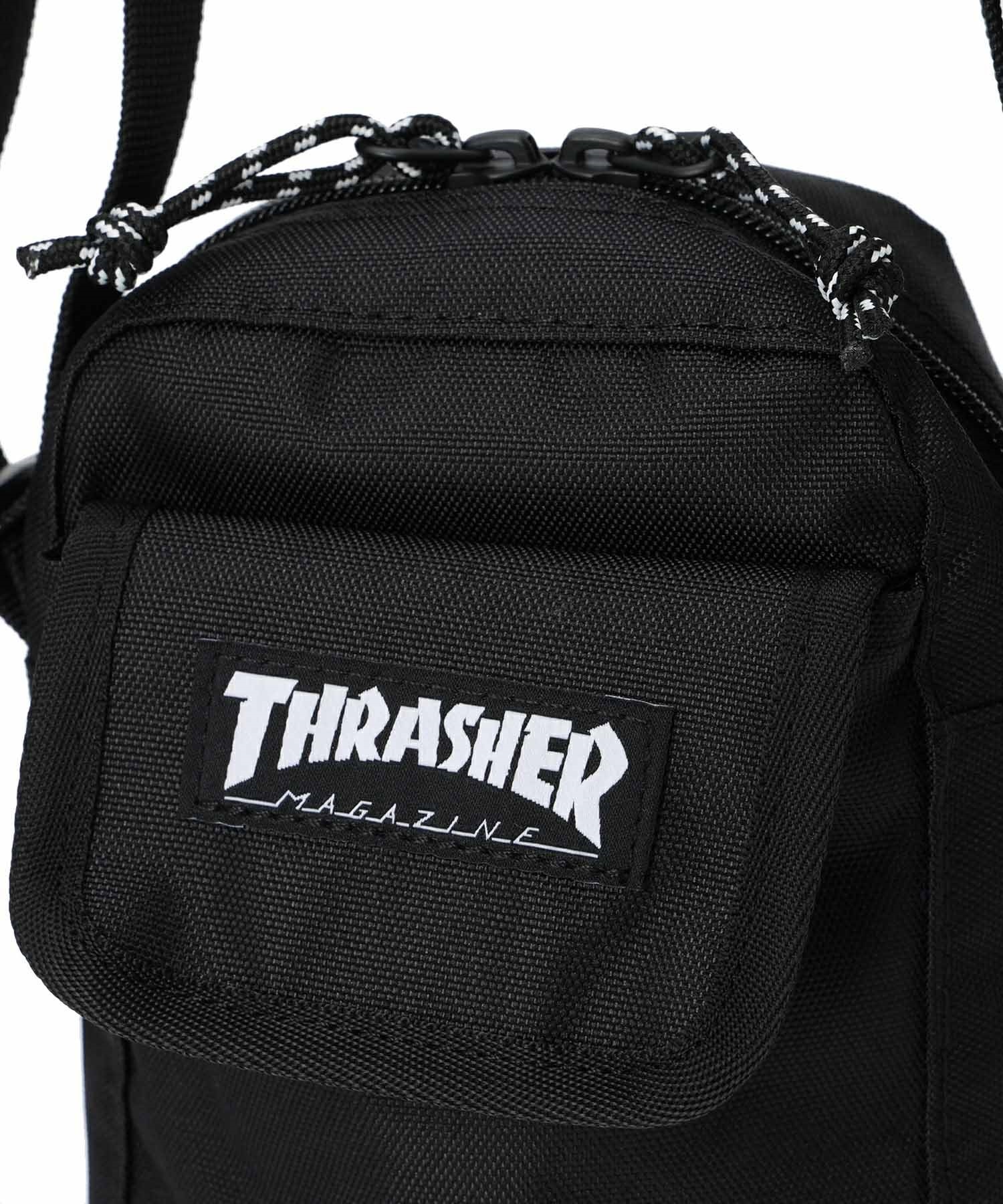 THRASHER スラッシャー バッグ キッズ ショルダーバッグ ミニショルダーポーチ 縦 THR-293(BKLE-ONE)