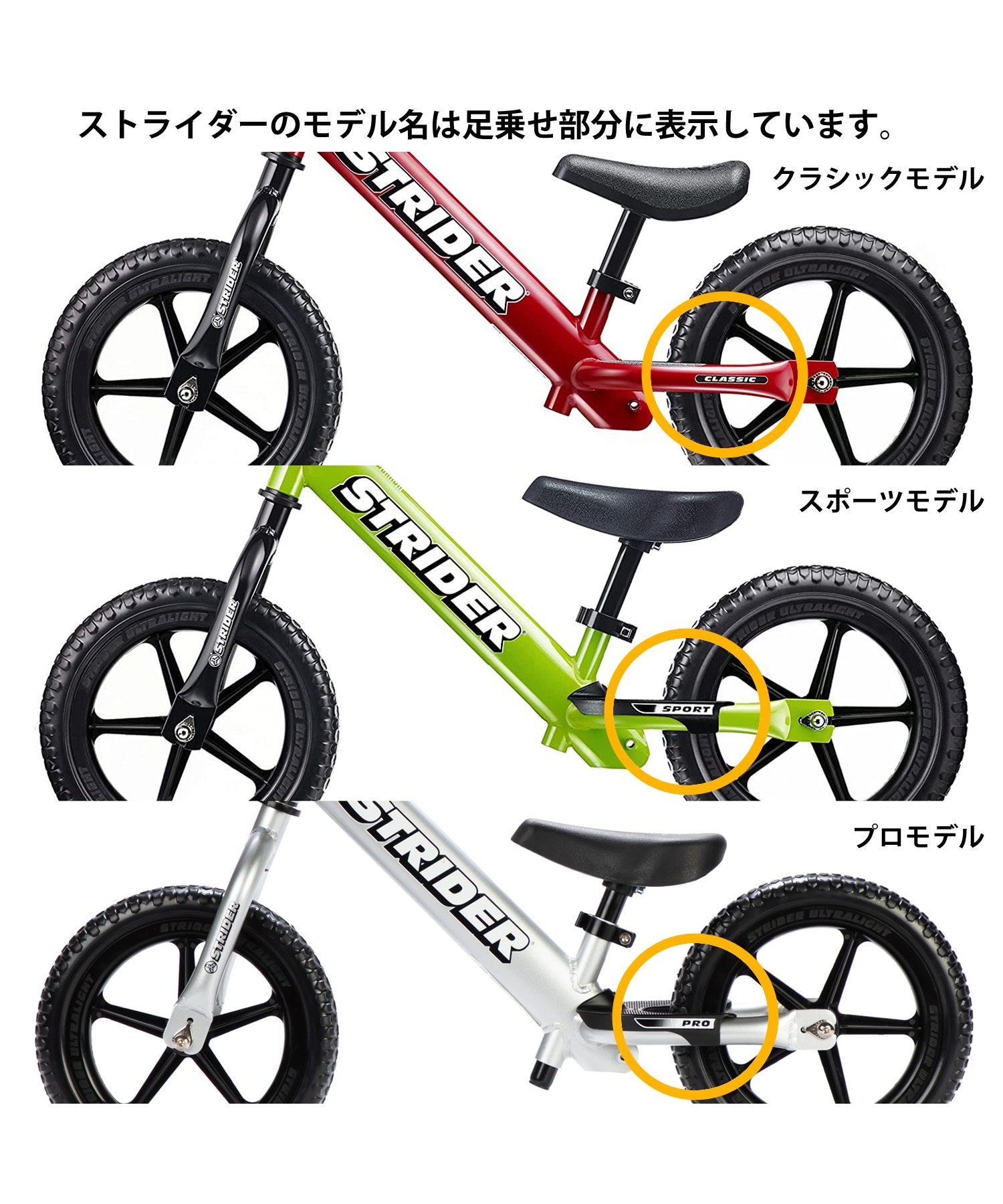 STRIDER ストライダー パーツ スポーツ・PROモデル用 純正グリップ