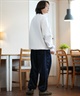 DEAR LAUREL ディアローレル トレーナー クルーネック メンズ スウェット ワンポイント ブラックレター 裏起毛 D24F1101(ASH-M)