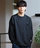 DEAR LAUREL ディアローレル 長袖 Tシャツ ロンT 無地 ポケット ポケT ワンポイントロゴ シンプル D24F2201(WHT-M)