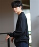 DEAR LAUREL ディアローレル 長袖 Tシャツ ロンT 無地 ポケット ポケT ワンポイントロゴ シンプル D24F2201(WHT-M)