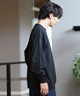 DEAR LAUREL ディアローレル 長袖 Tシャツ ロンT 無地 ポケット ポケT ワンポイントロゴ シンプル D24F2201(WHT-M)