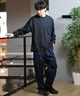 DEAR LAUREL ディアローレル 長袖 Tシャツ ロンT 無地 ポケット ポケT ワンポイントロゴ シンプル D24F2201(WHT-M)