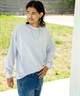 DEAR LAUREL ディアローレル 長袖 Tシャツ ロンT 無地 ポケット ポケT ワンポイントロゴ シンプル D24F2201(WHT-M)