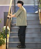 DEAR LAUREL ディアローレル 半袖 シャツ メンズ ストレッチ 吸汗速乾 UVカット セットアップ対応 D24S2406 ムラサキスポーツ限定(BLK-M)