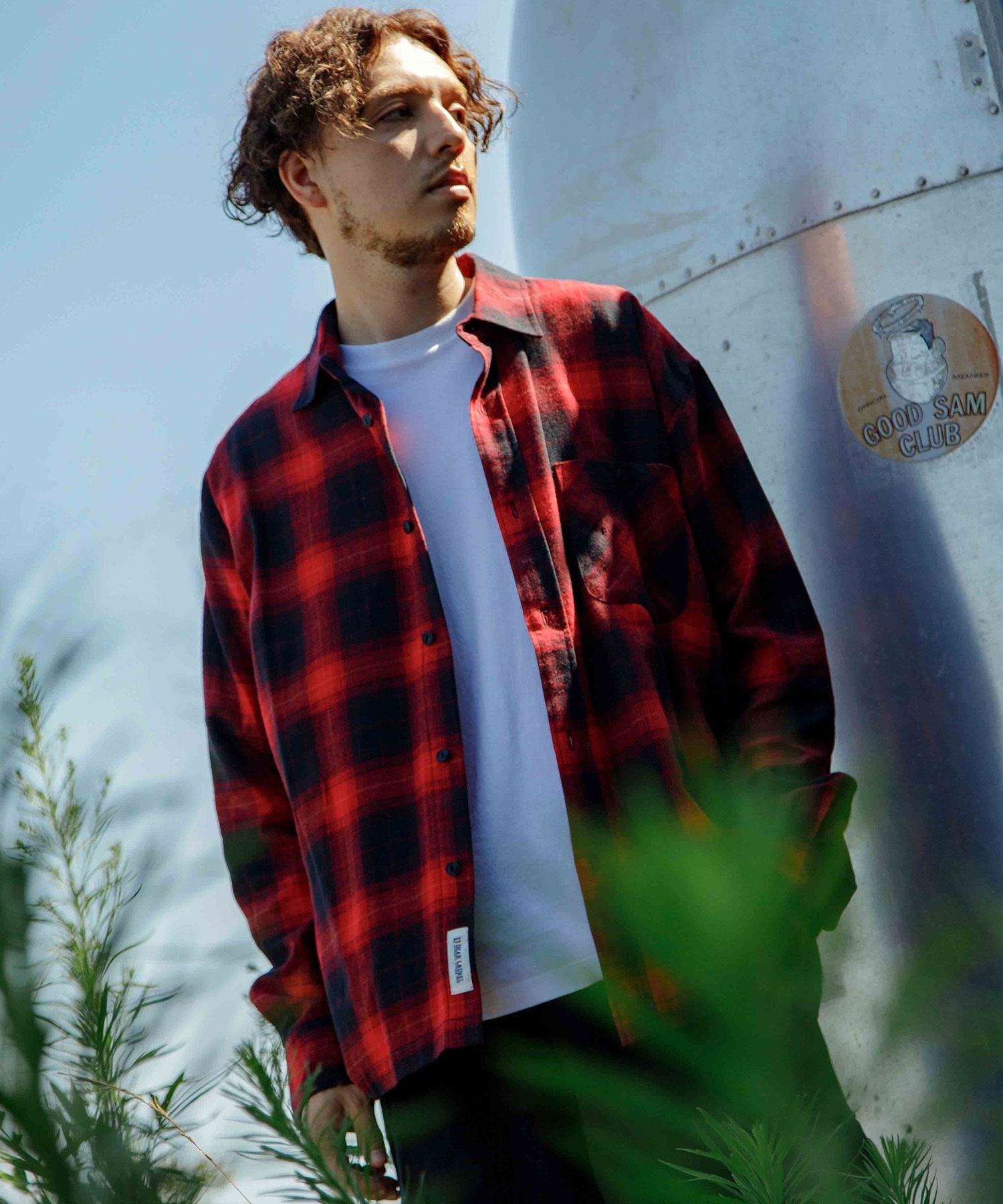 DEAR LAUREL ディアローレル 長袖シャツ メンズ チェック ネルシャツ