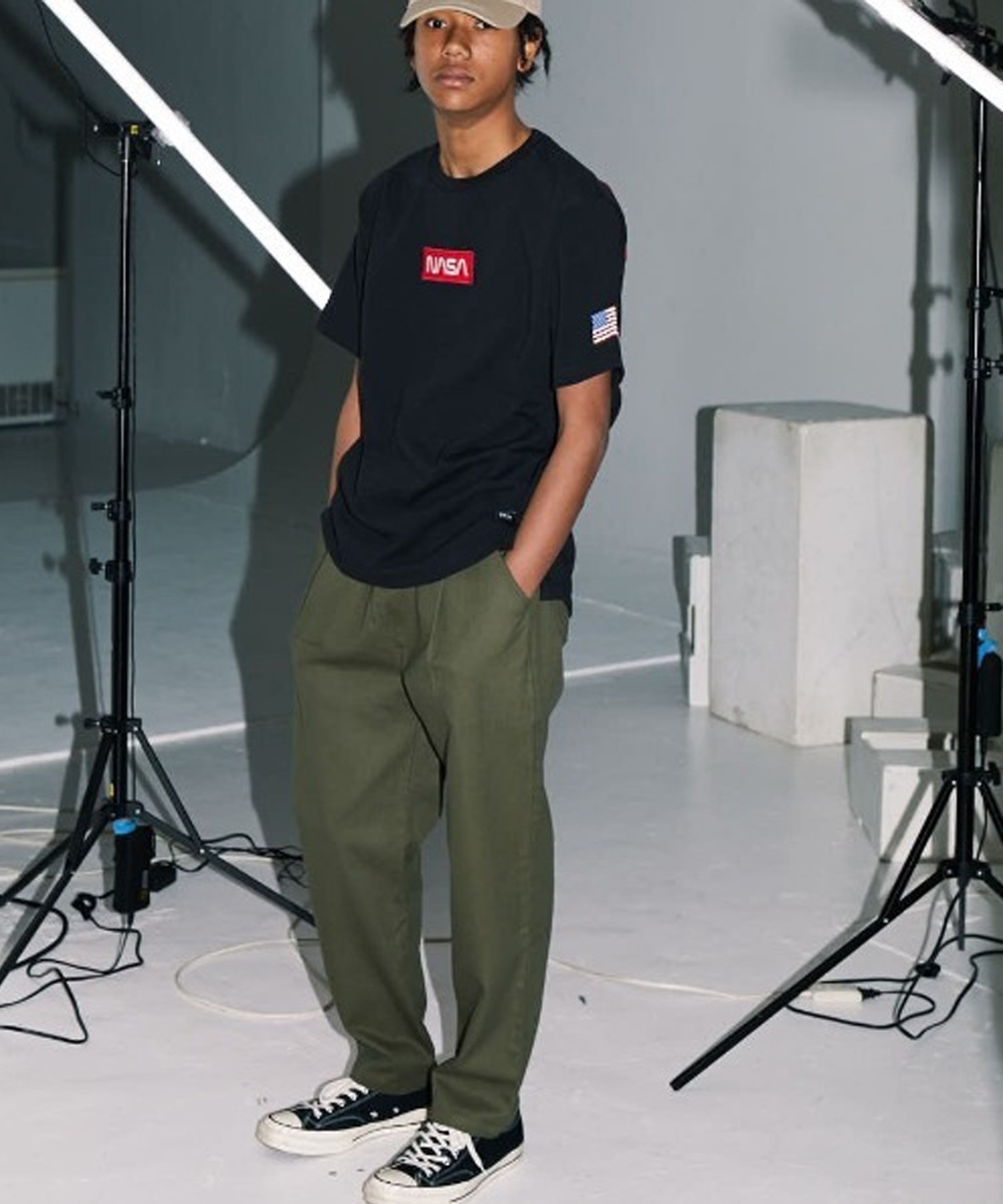 DEAR LAUREL ディアローレル ロングパンツ メンズ シェフパンツ 無地