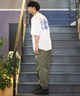 DEAR LAUREL ディアローレル × OP オーピー コラボ ラッシュガード 半袖 メンズ Tシャツ バックプリント 水陸両用 514530D ムラサキスポーツ限定(WHT-M)