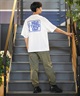 DEAR LAUREL ディアローレル × OP オーピー コラボ ラッシュガード 半袖 メンズ Tシャツ バックプリント 水陸両用 514530D ムラサキスポーツ限定(WHT-M)