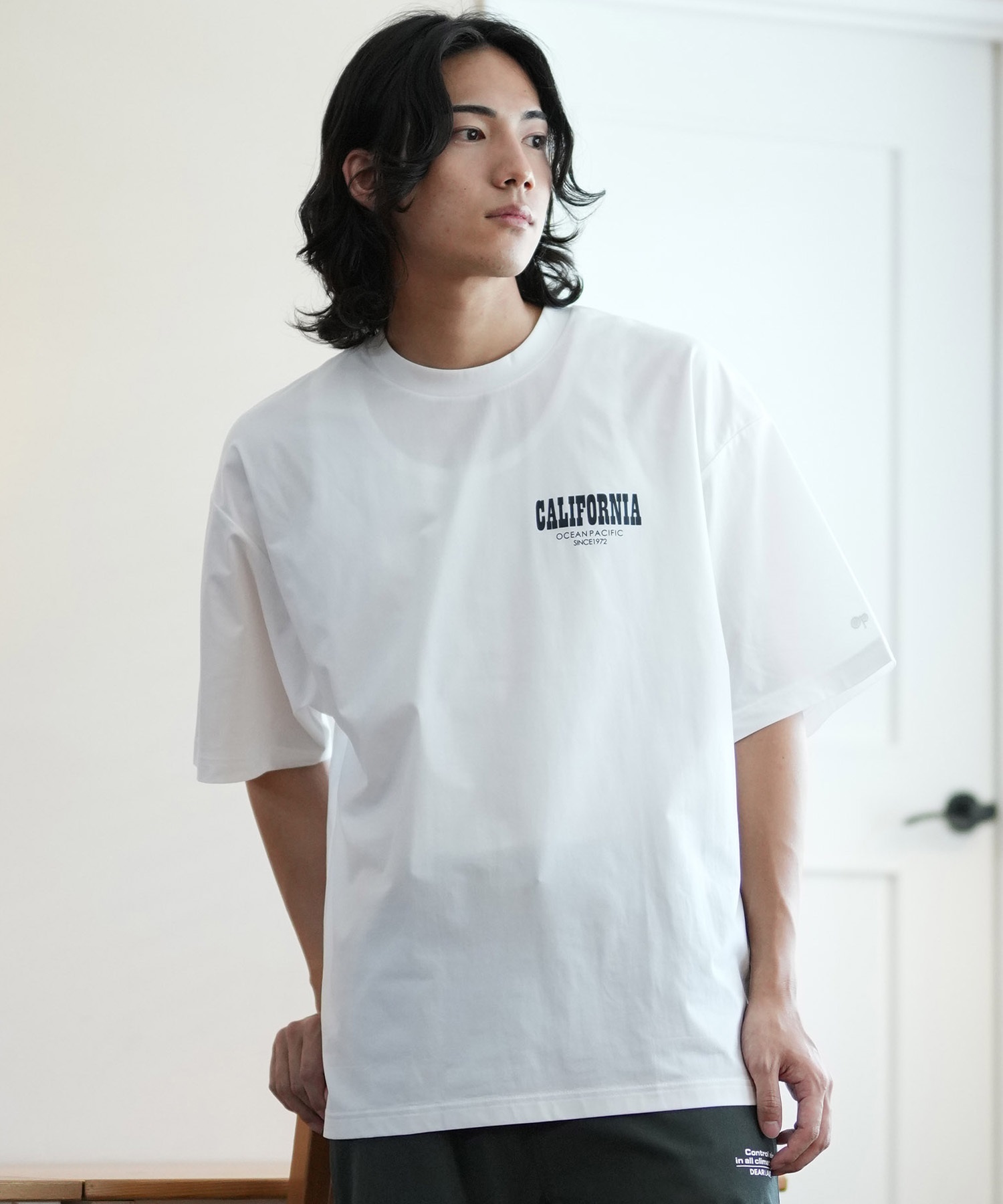 DEAR LAUREL ディアローレル × OP オーピー コラボ ラッシュガード 半袖 メンズ Tシャツ バックプリント 水陸両用 514531D ムラサキスポーツ限定(WHT-M)