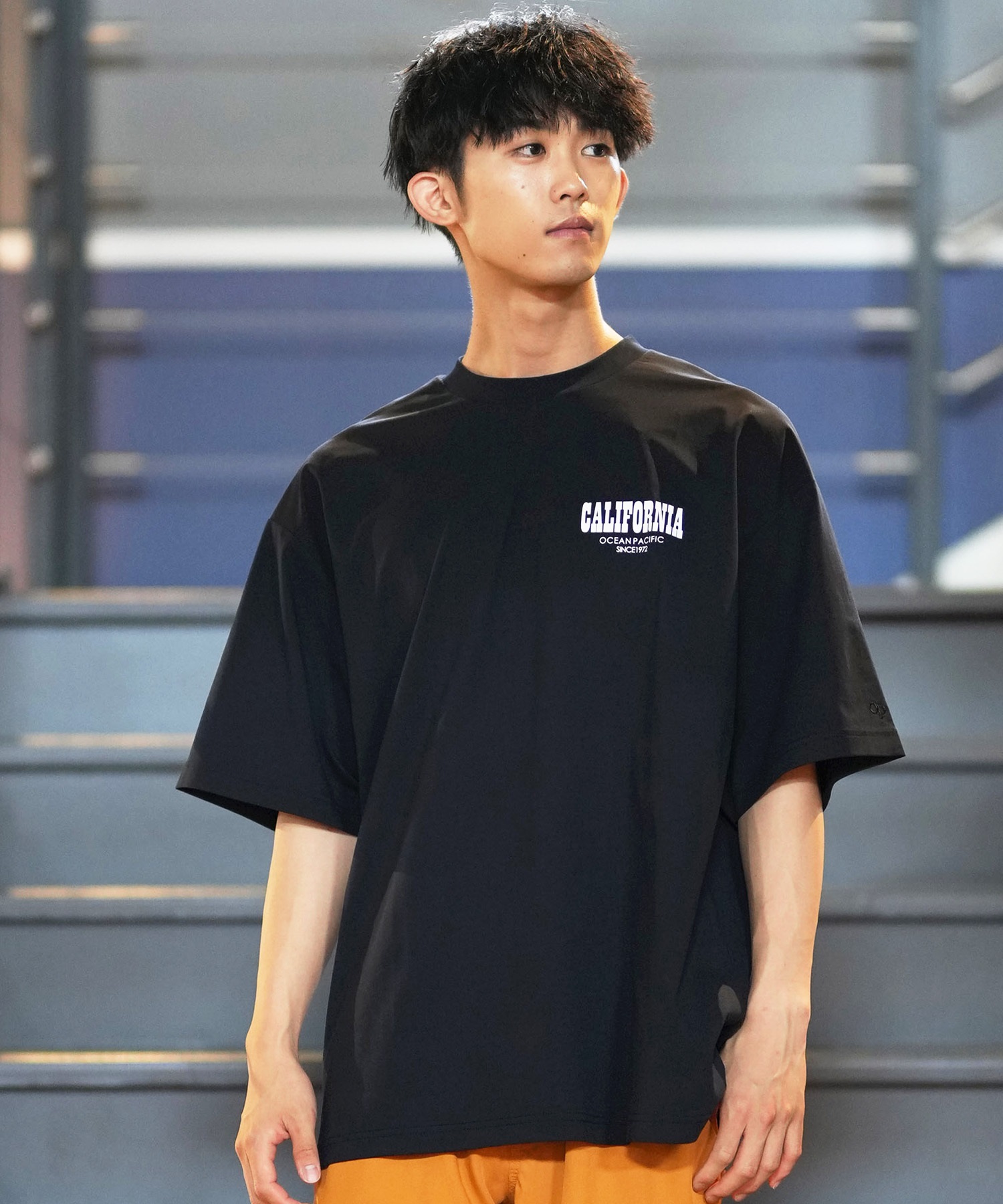DEAR LAUREL ディアローレル × OP オーピー コラボ ラッシュガード 半袖 メンズ Tシャツ バックプリント 水陸両用 514531D ムラサキスポーツ限定(WHT-M)
