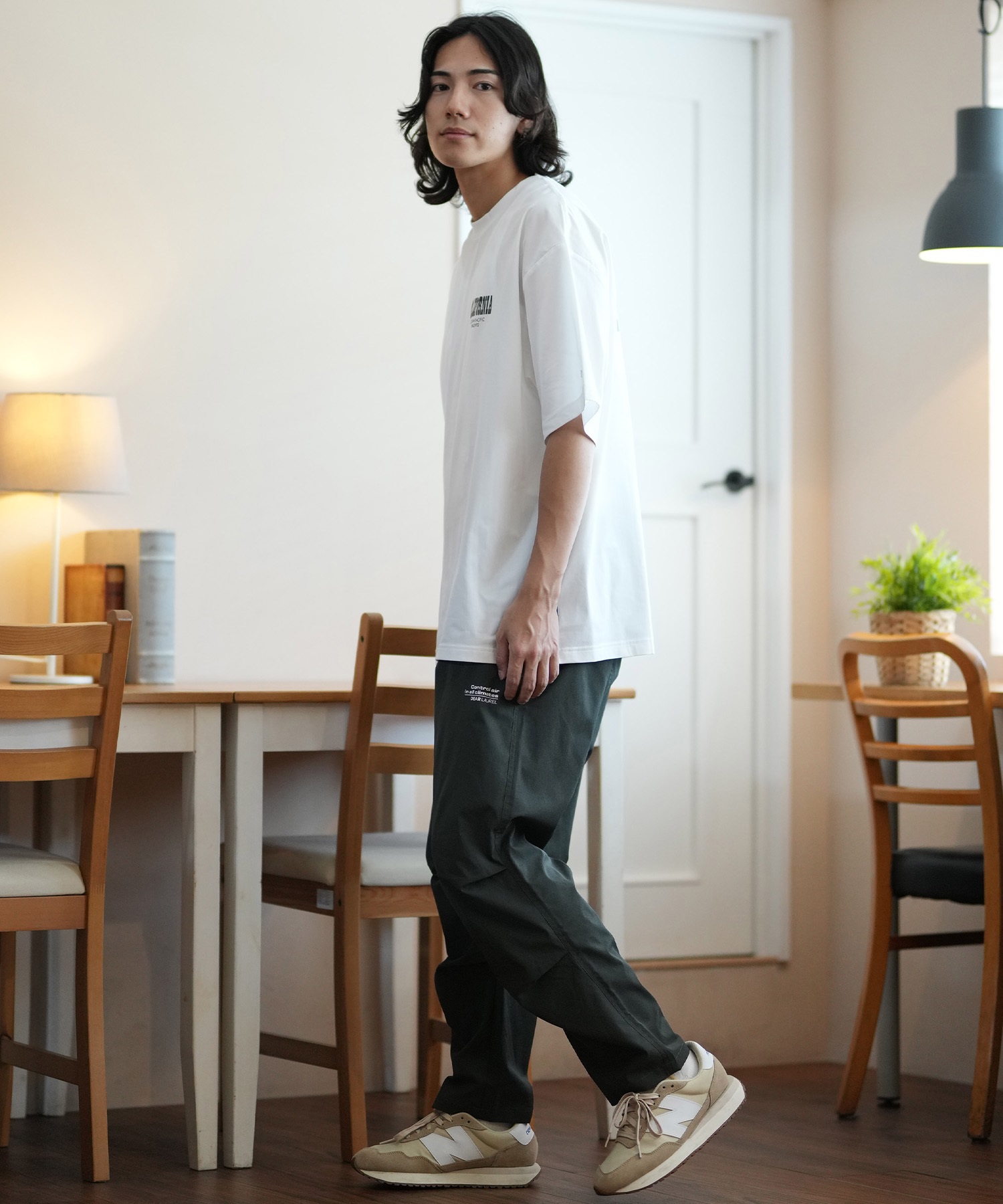 DEAR LAUREL ディアローレル × OP オーピー コラボ ラッシュガード 半袖 メンズ Tシャツ バックプリント 水陸両用 514531D ムラサキスポーツ限定(WHT-M)