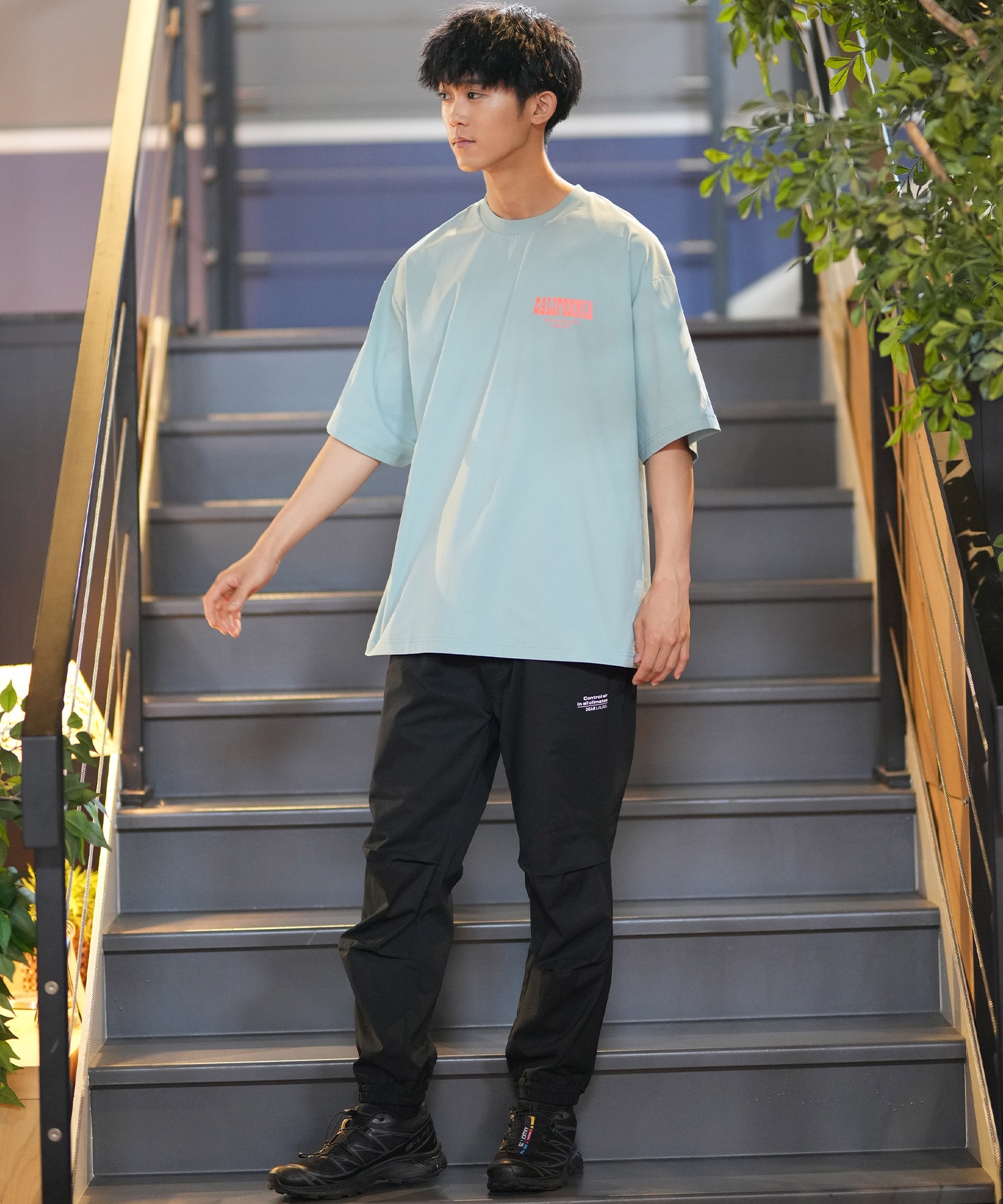 DEAR LAUREL ディアローレル × OP オーピー コラボ ラッシュガード 半袖 メンズ Tシャツ バックプリント 水陸両用 514531D ムラサキスポーツ限定(WHT-M)