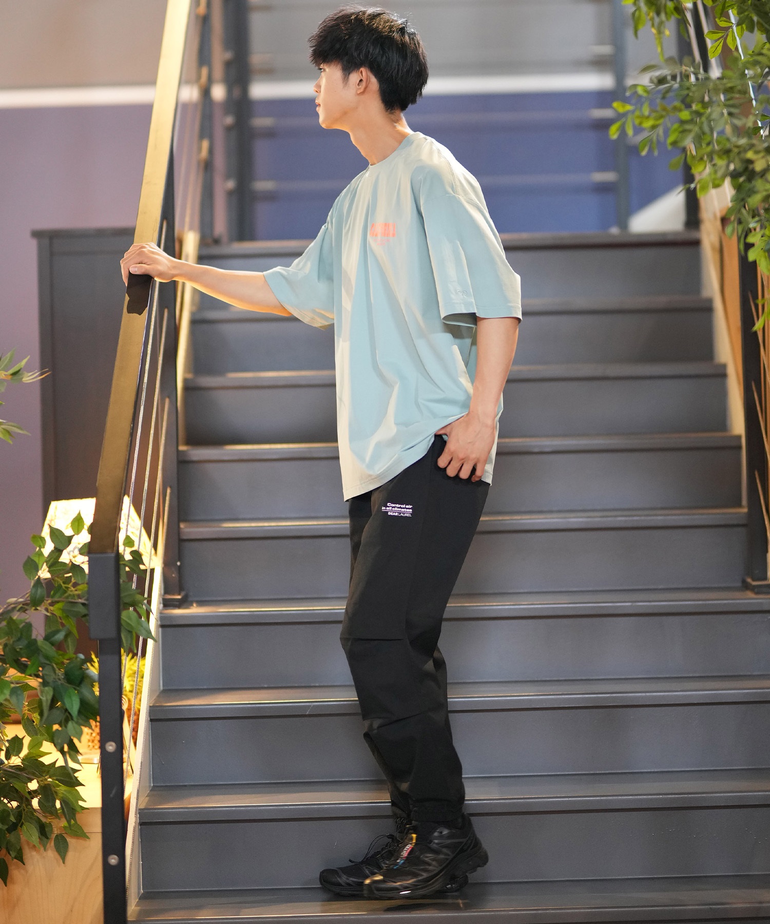 DEAR LAUREL ディアローレル × OP オーピー コラボ ラッシュガード 半袖 メンズ Tシャツ バックプリント 水陸両用 514531D ムラサキスポーツ限定(WHT-M)
