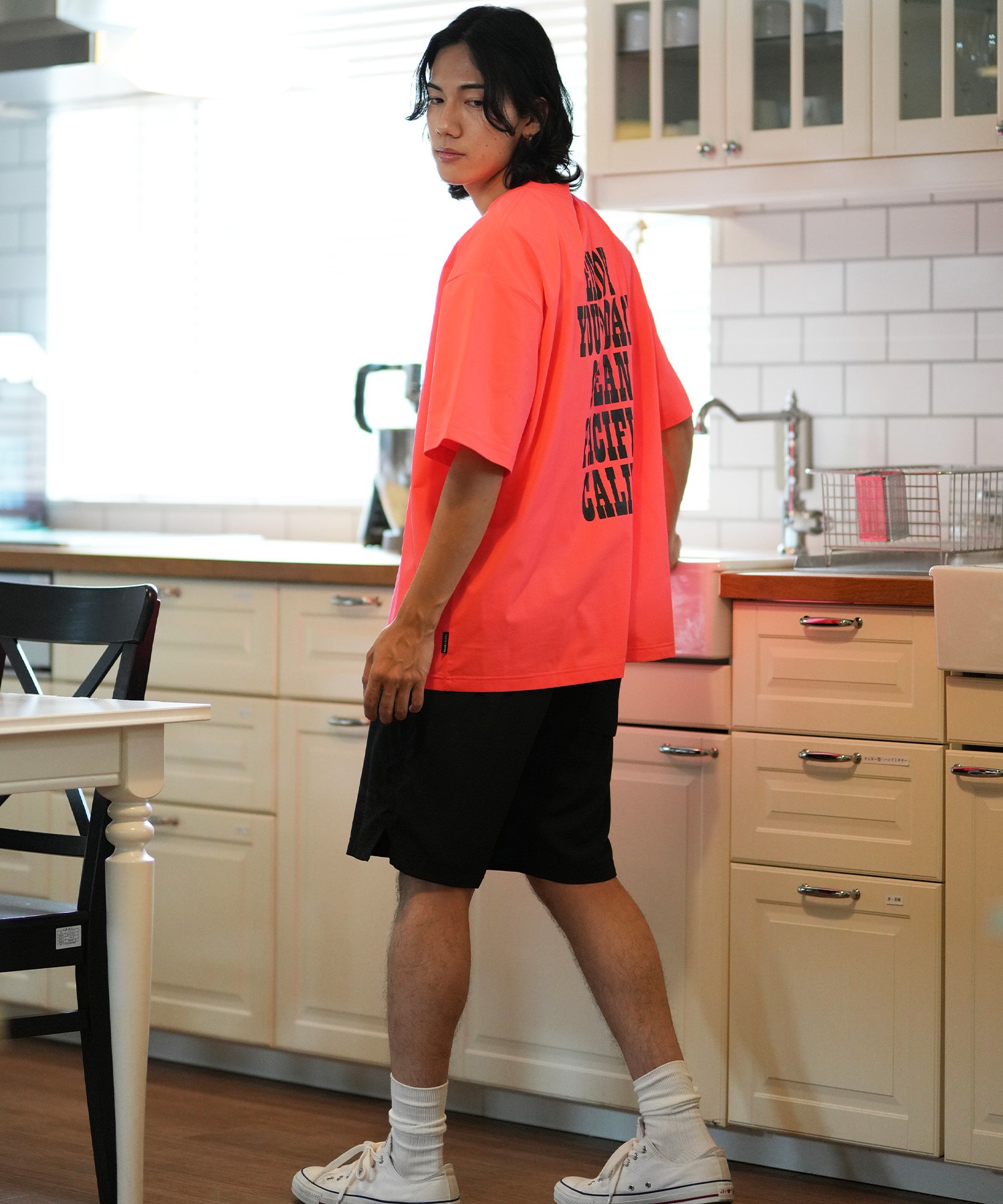 DEAR LAUREL ディアローレル × OP オーピー コラボ ラッシュガード 半袖 メンズ Tシャツ バックプリント 水陸両用 514531D ムラサキスポーツ限定(WHT-M)