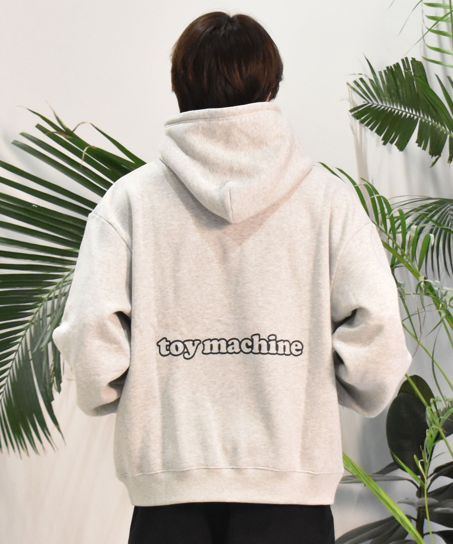 TOY MACHINE トイマシーン メンズ パーカー TOYMONSTER CHENILLE EMB ムラサキスポーツ限定 MTMFESW8(ASH-M)
