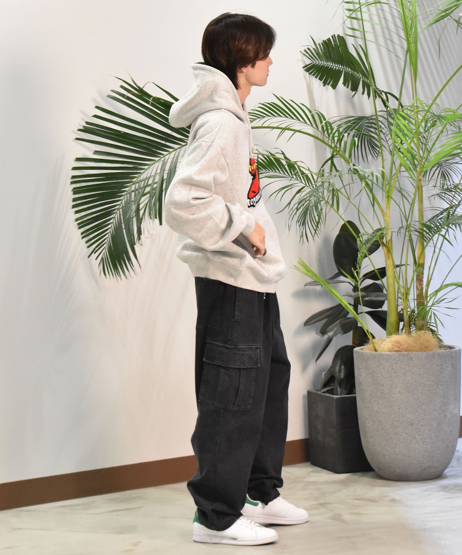 TOY MACHINE トイマシーン メンズ パーカー TOYMONSTER CHENILLE EMB ムラサキスポーツ限定 MTMFESW8(ASH-M)