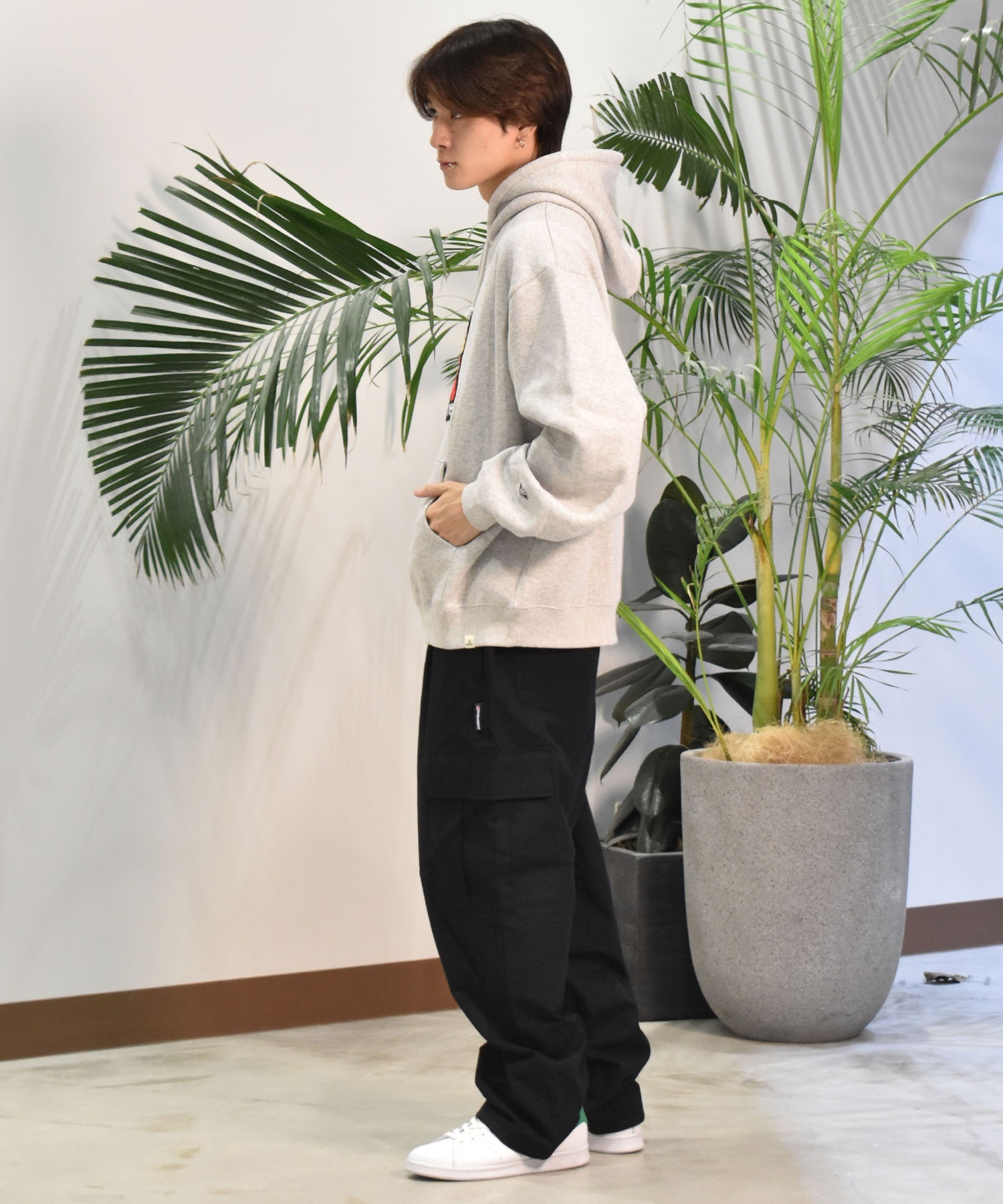 TOY MACHINE トイマシーン メンズ パーカー TOYMONSTER CHENILLE EMB ムラサキスポーツ限定 MTMFESW8(ASH-M)