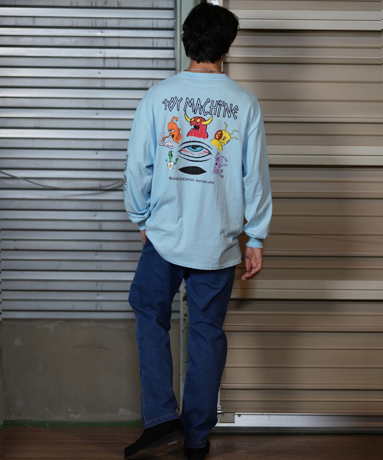 TOY MACHINE トイマシーン 長袖 Tシャツ メンズ ロンT ビック