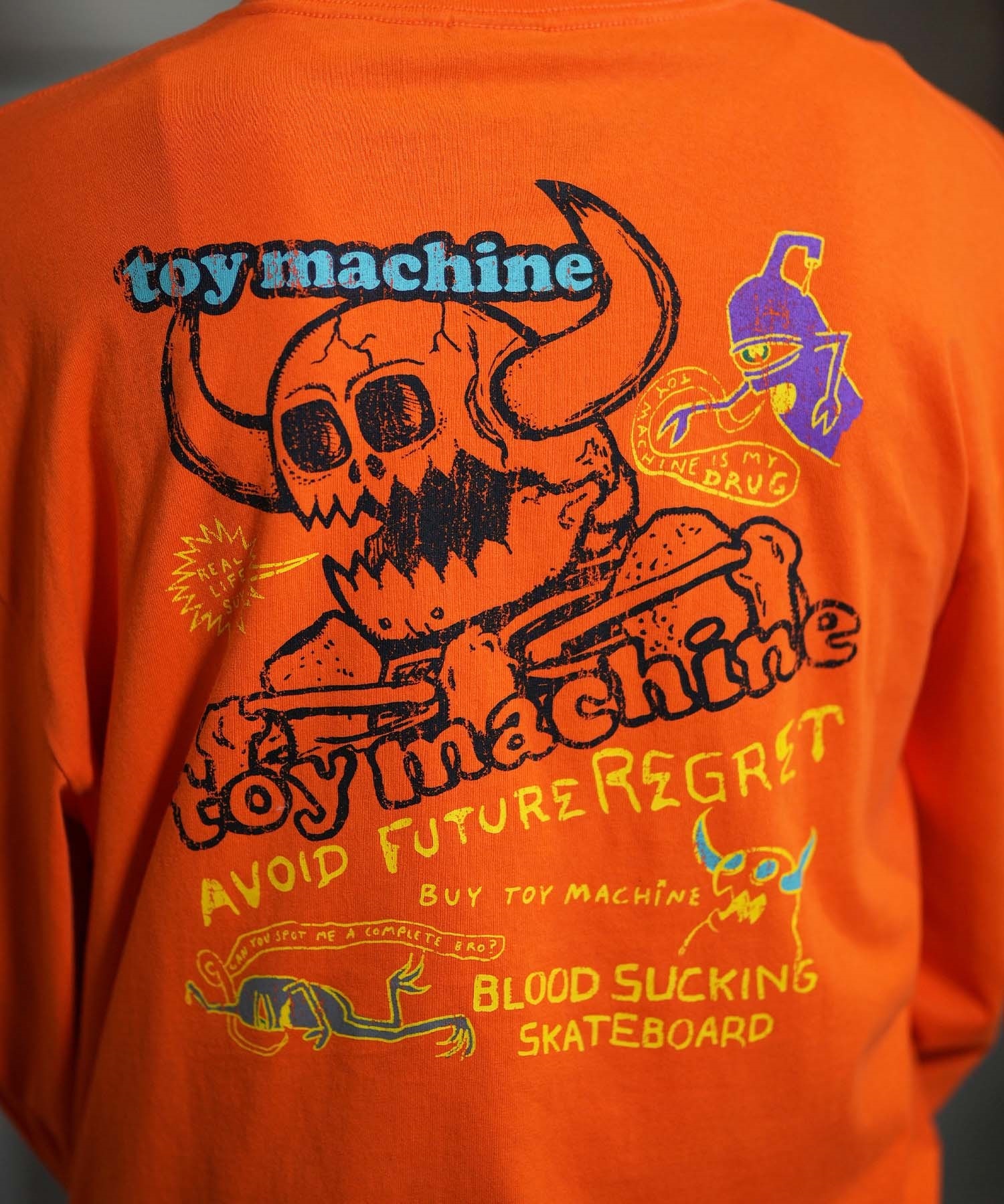 TOY MACHINE トイマシーン 長袖 Tシャツ メンズ ロンT ビック