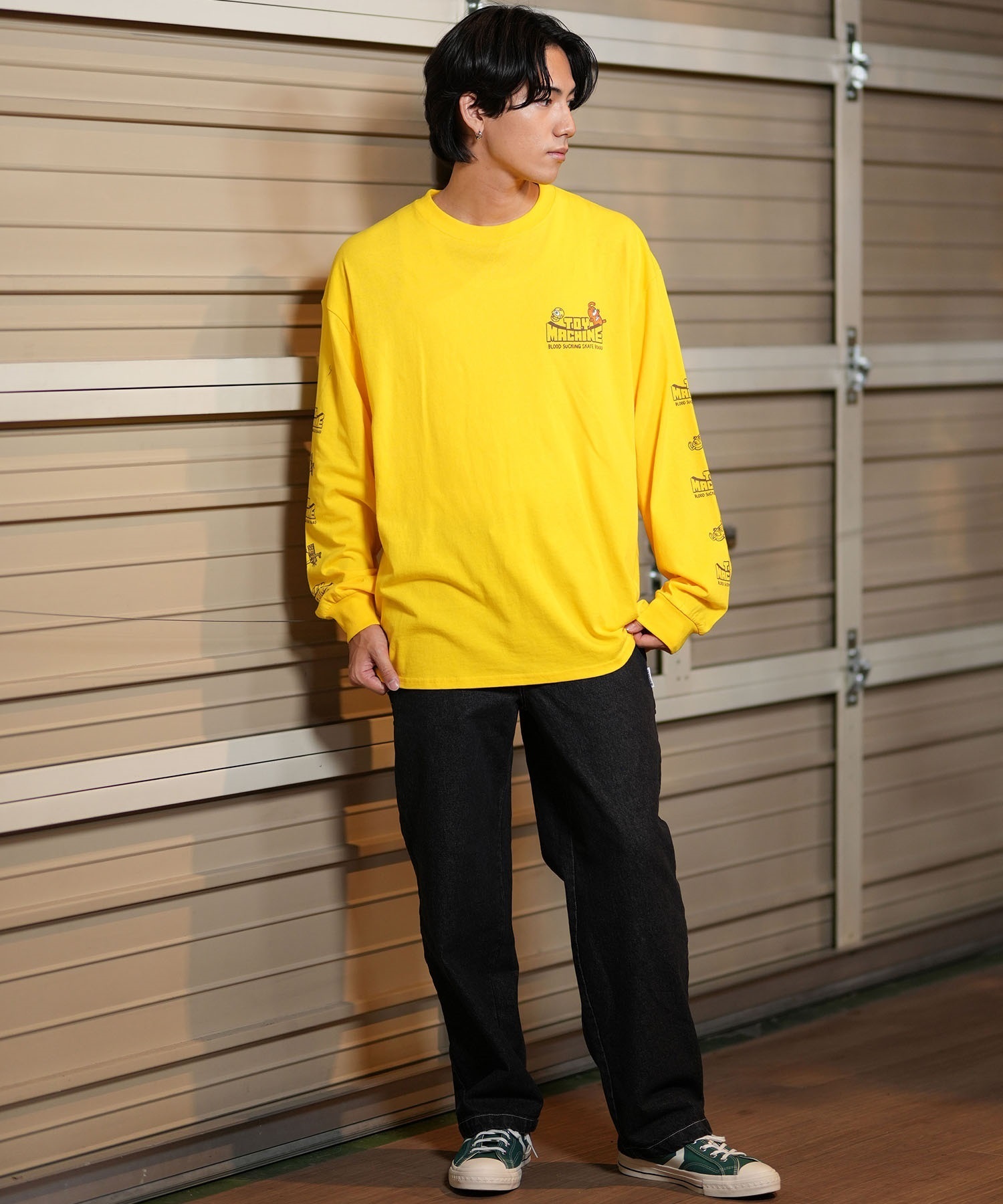 TOY MACHINE トイマシーン 長袖 Tシャツ メンズ ロンT ビック
